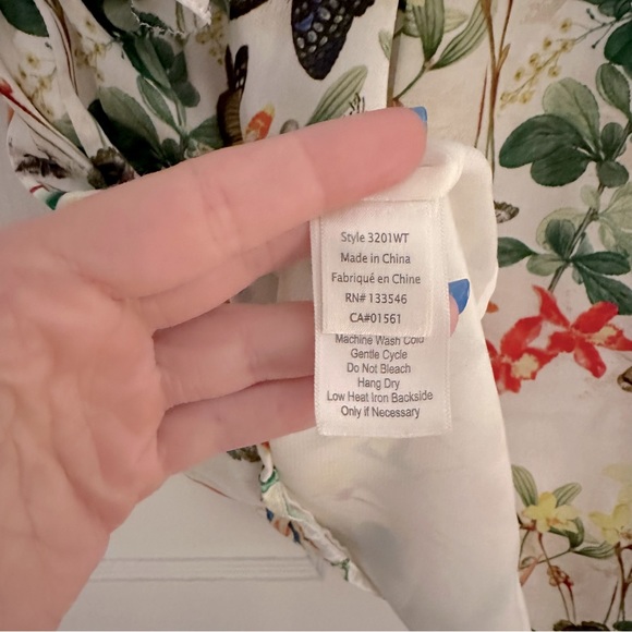 Ecru Floral Top - Picture 5 of 7